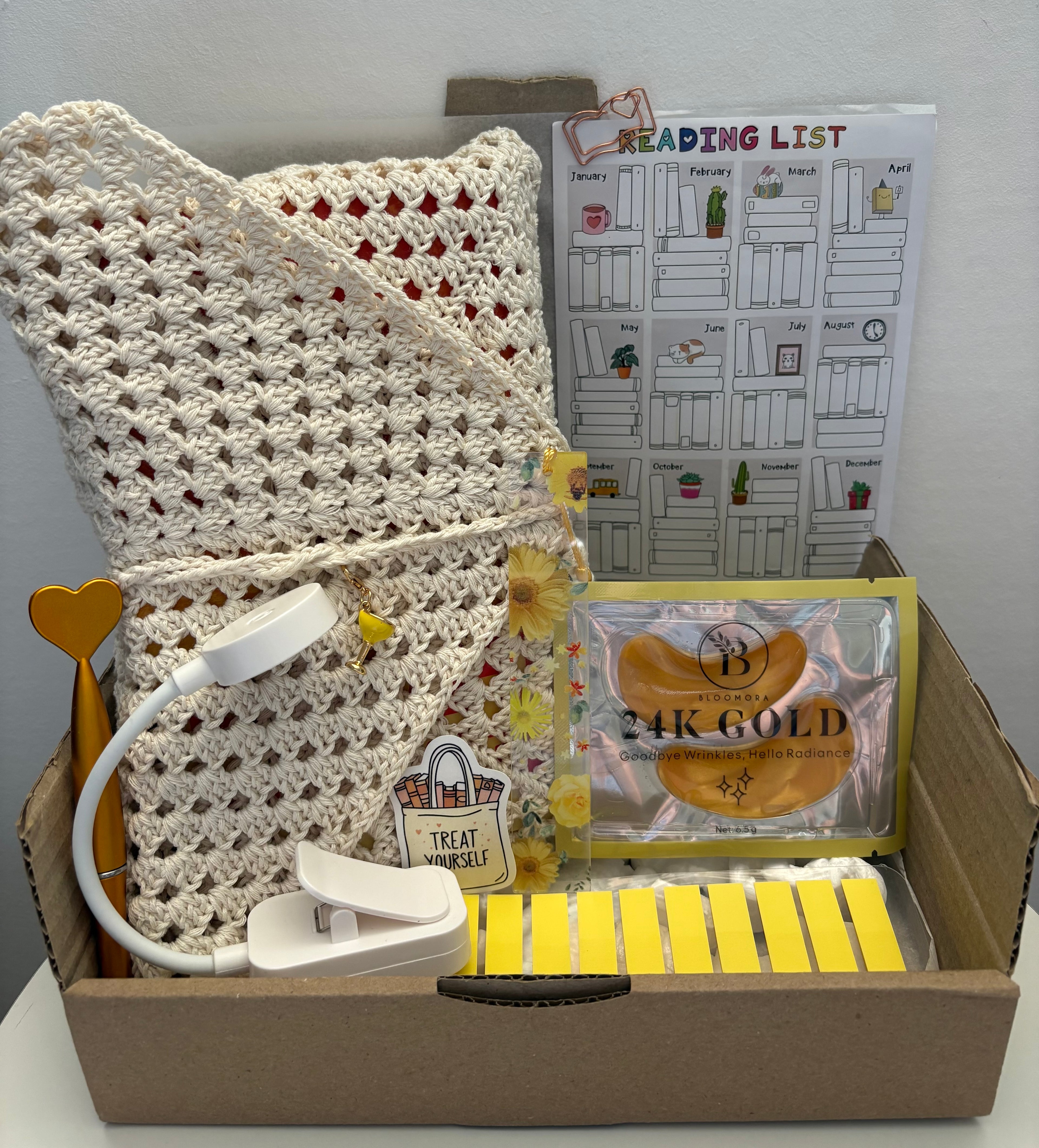 Box lecture cocooning - couleur estivale 🌼