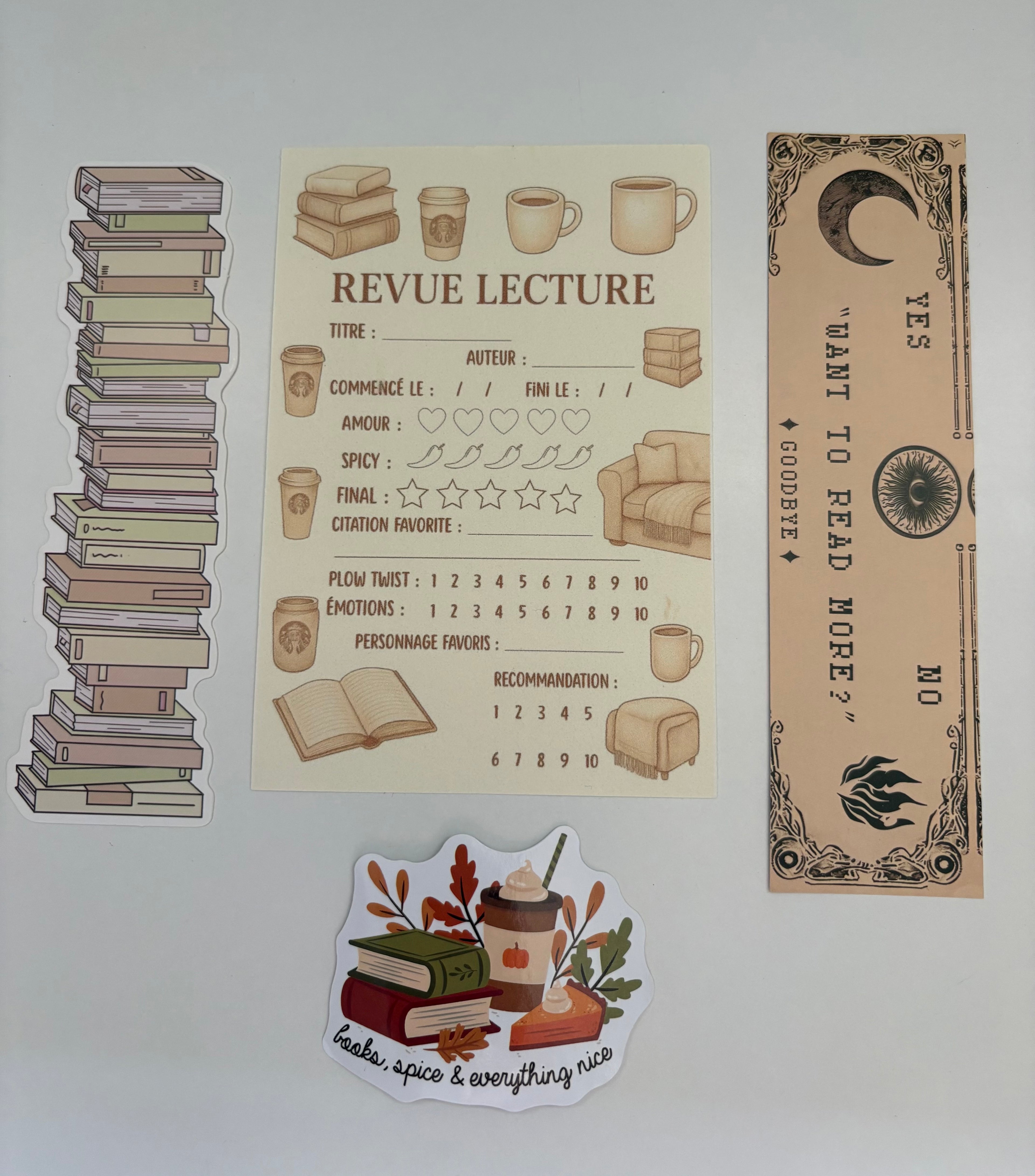 Box décoration bibliothèque et accessoires 🧦