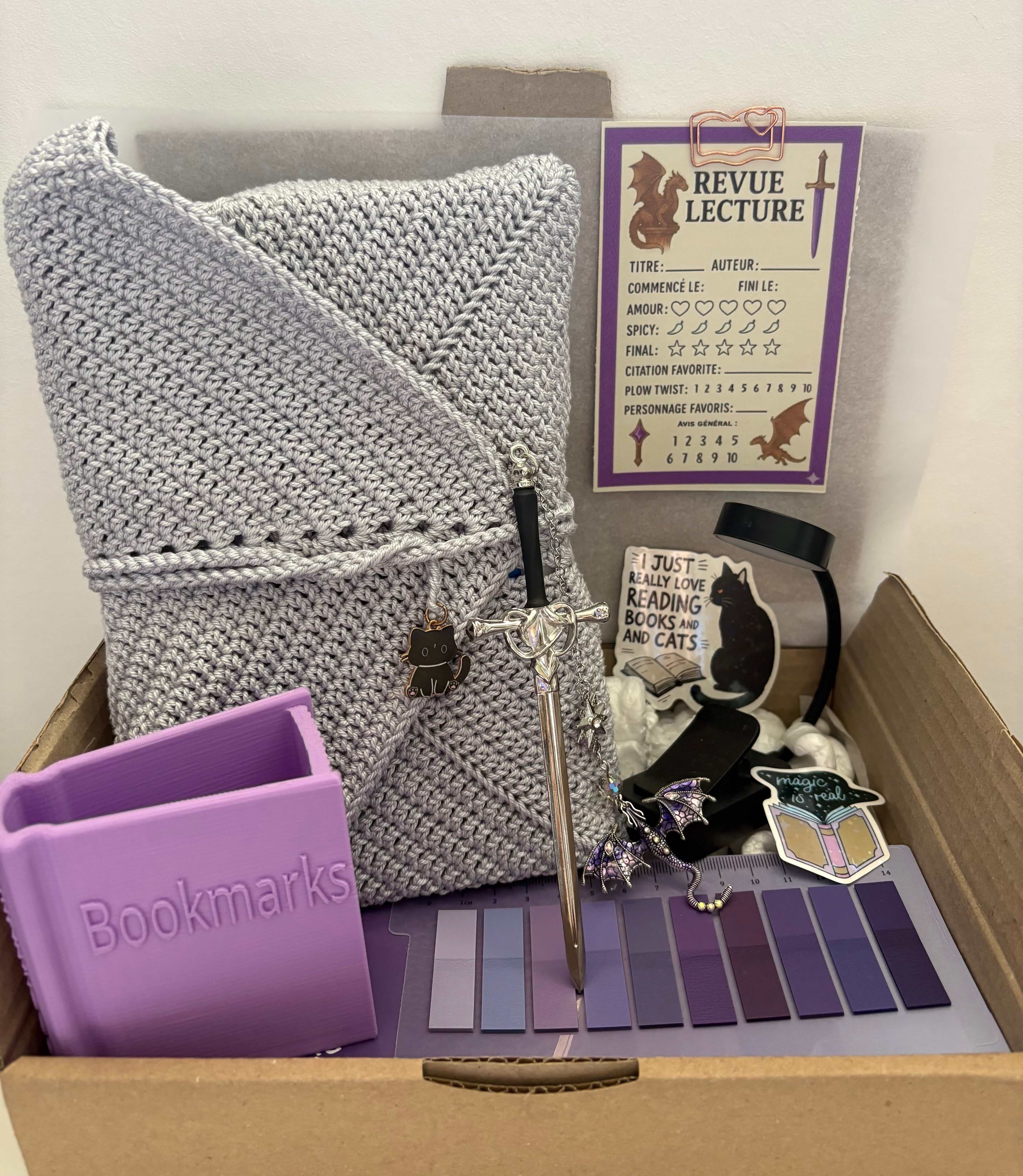 Box Fantasy - Romantasy Gris / violet 🗡️