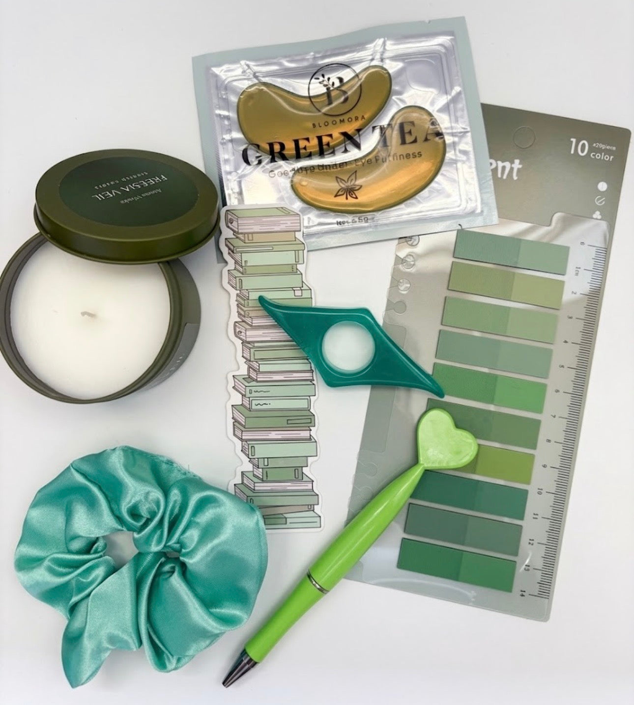 Box avec pochette à livre 💚