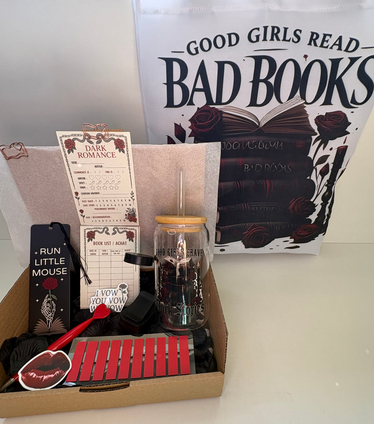 Box lecture Darkromance avec Tote bag 🖤