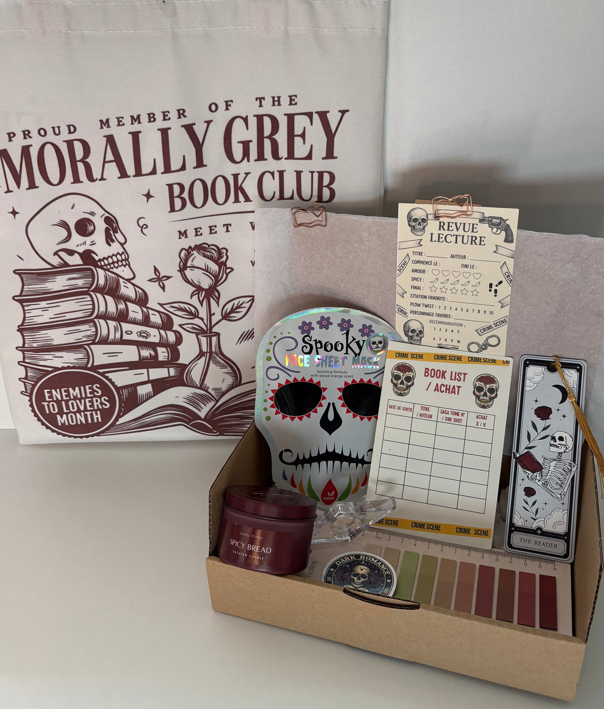 Box lecture Thriller - Dark romance - Tote bag ☠️
