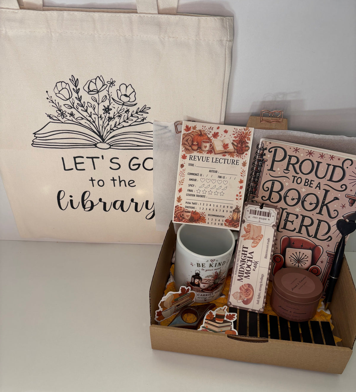 Box lecture d'automne - Tote bag ☕