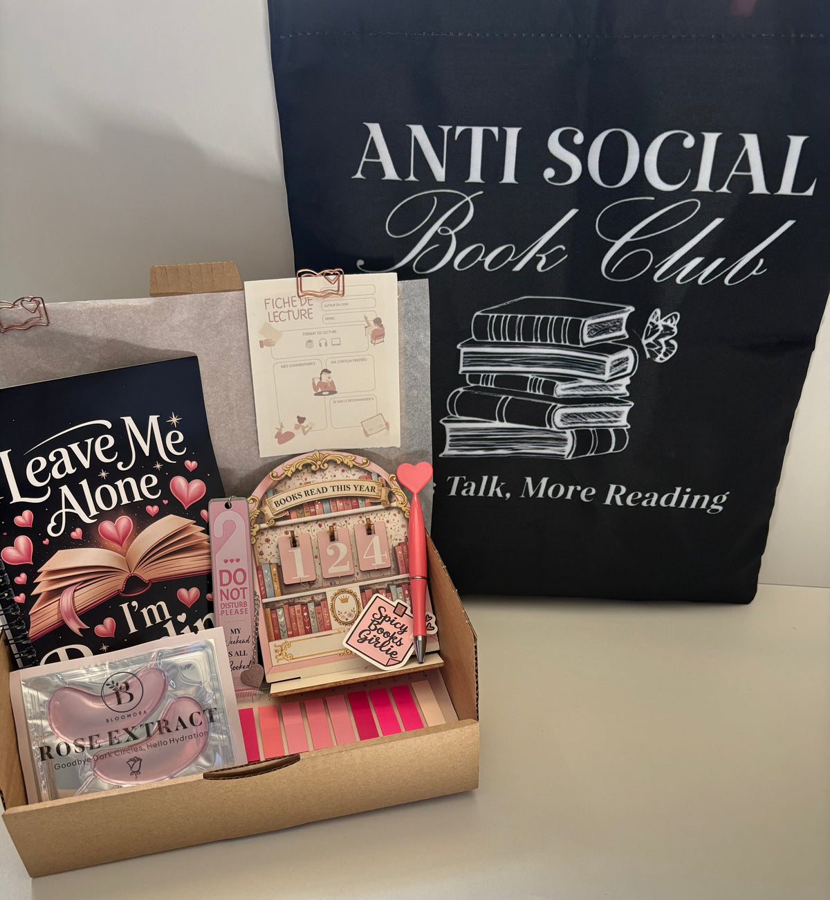 Box lecture Romance Tote bag 🩷