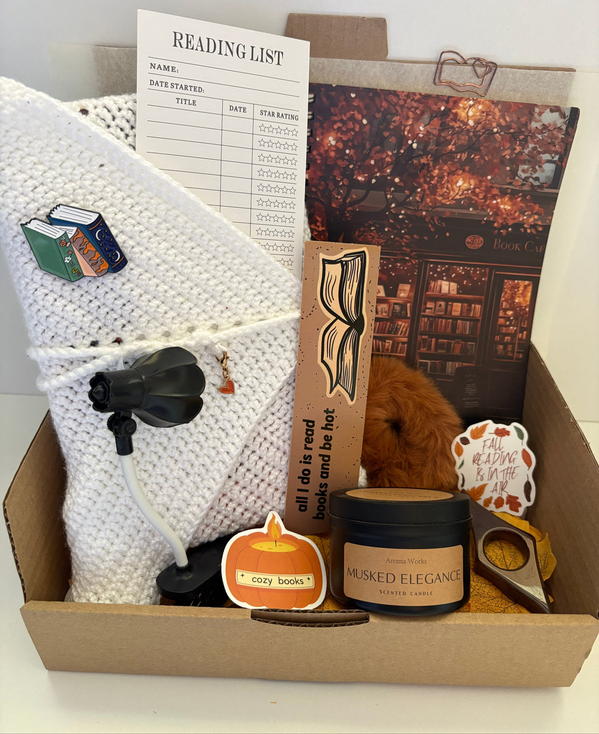 Box lecture d'automne - pochette et carnet de lecture 🤎