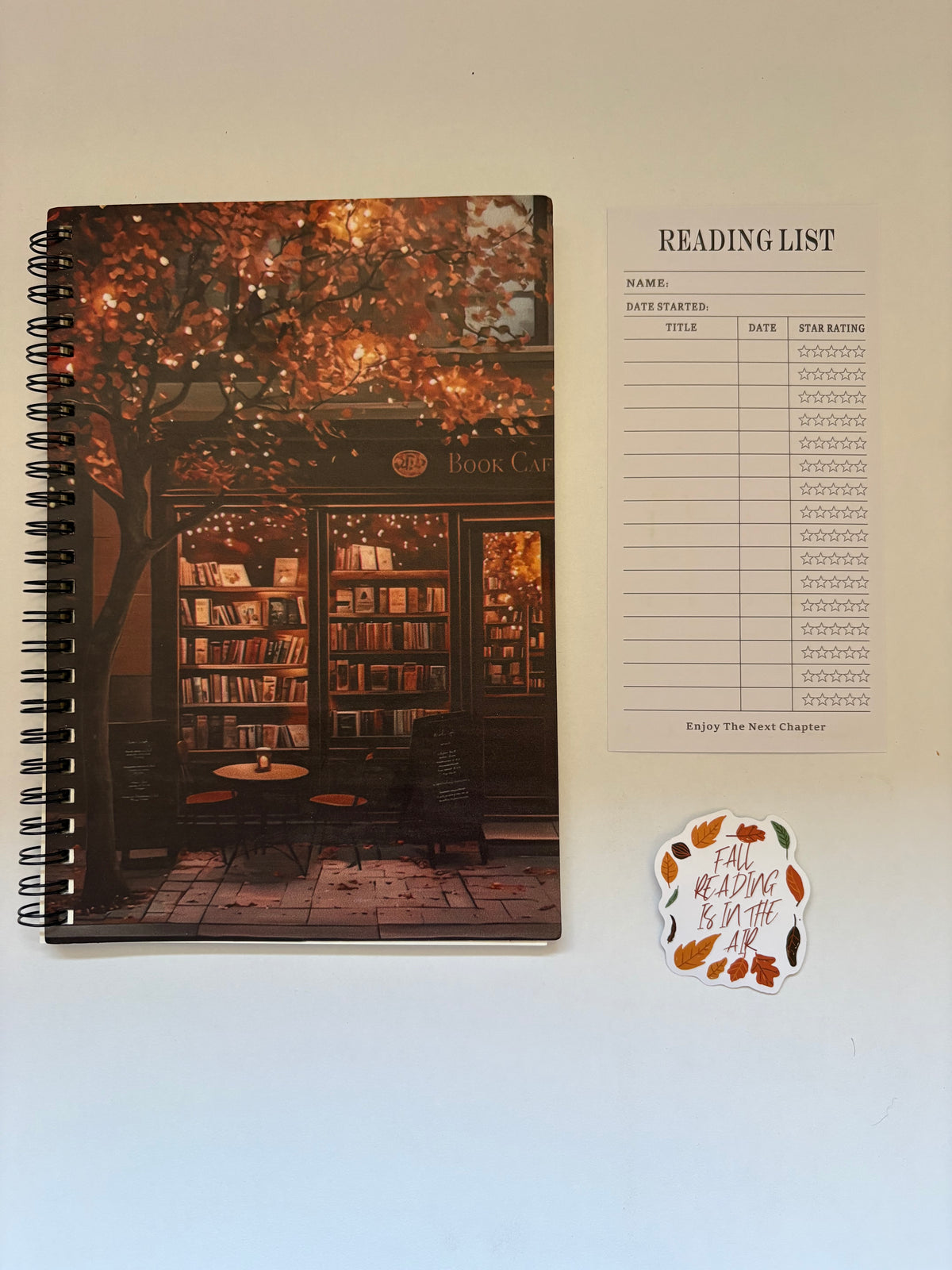 Box lecture d'automne - pochette et carnet de lecture 🤎