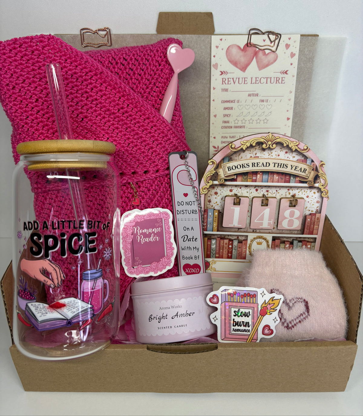 Box lecture Romance spicy - compteur de livre 🌶️