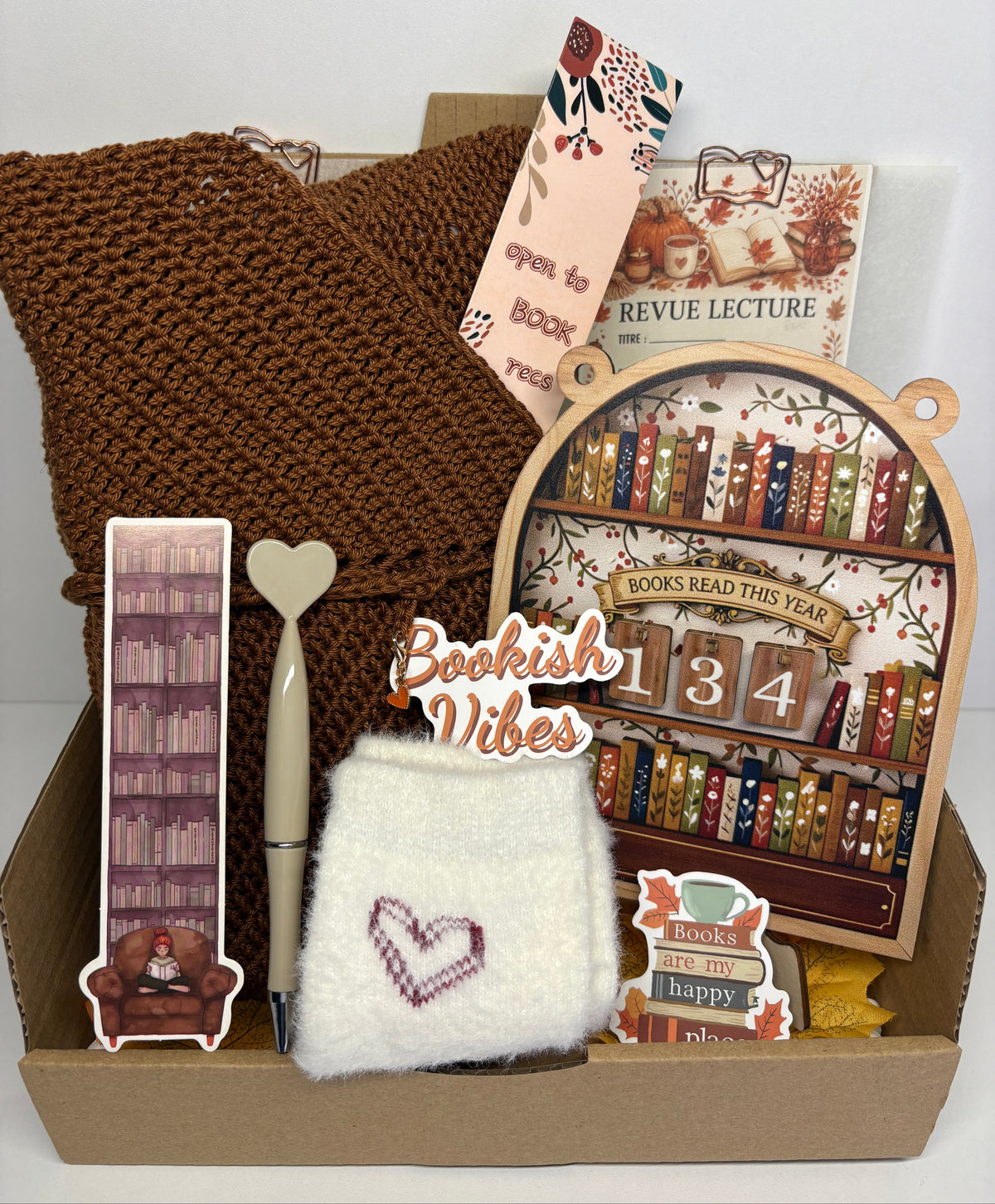 Box lecture d'automne - pochette à livre - Goodies 🤎