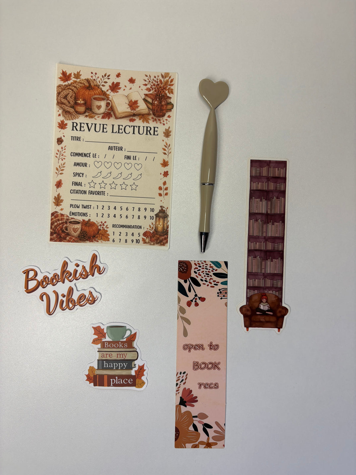 Box lecture d'automne - pochette à livre - Goodies 🤎