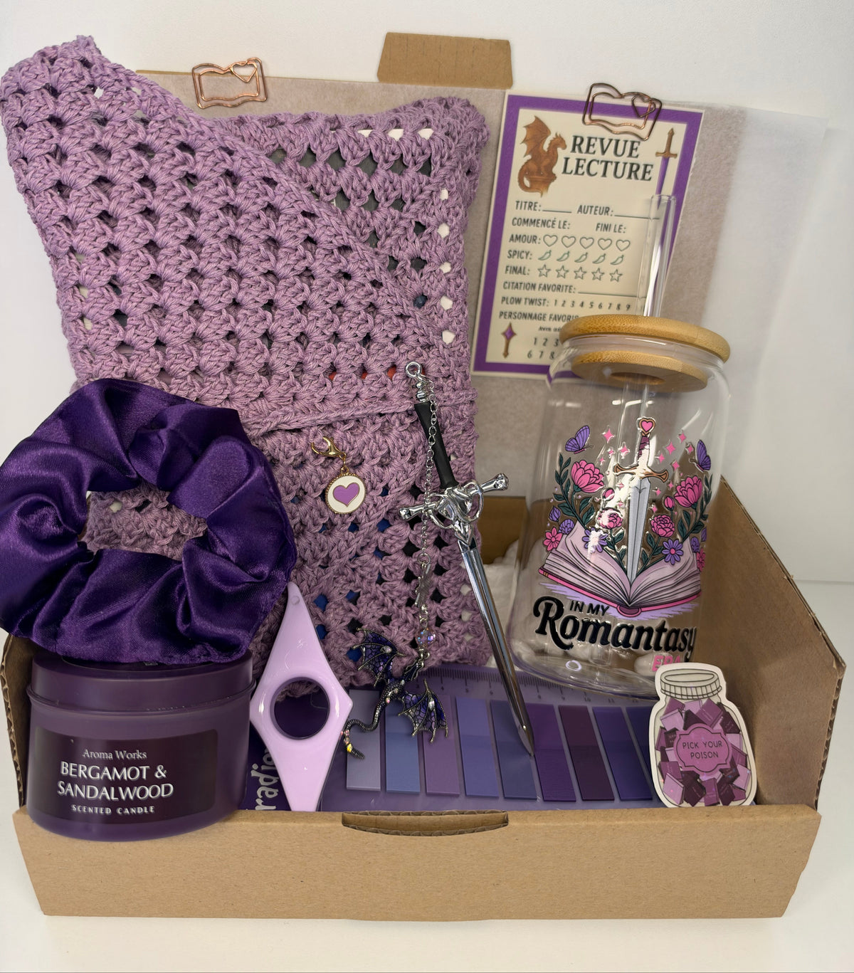 Box lecture Fantasy - Romantasy Dragon violet 💜